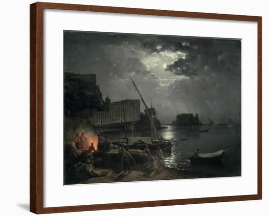 View of Naples in Moonlight, 1829-Silvestr Fedosievich Shchedrin-Framed Giclee Print