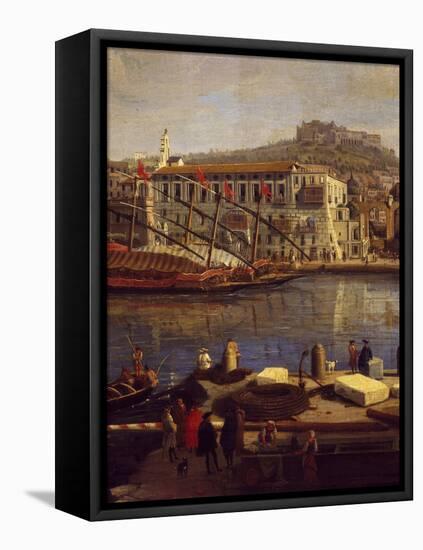 View of Naples-Gaspar van Wittel-Framed Premier Image Canvas