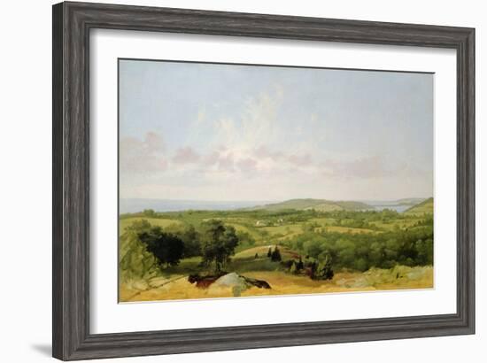 View of Narragansett Bay, Near Warwick, Rhode Island-David Johnson-Framed Giclee Print