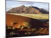 View of Naukluft Mountains from Elim Dune Near Sesriem in Namib-Naukluft National Park, Namibia-Julian Love-Mounted Photographic Print
