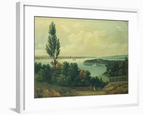 View of New York from New Jersey-John Bachman-Framed Giclee Print