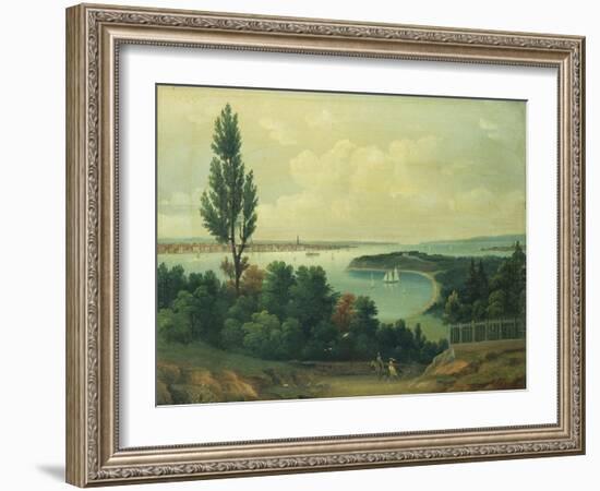 View of New York from New Jersey-John Bachman-Framed Giclee Print