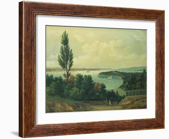 View of New York from New Jersey-John Bachman-Framed Giclee Print