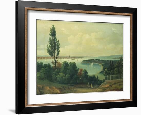 View of New York from New Jersey-John Bachman-Framed Giclee Print