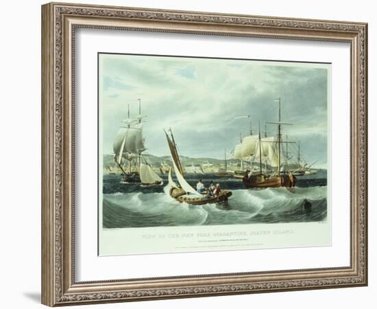 View of New York Quarantine, Staten Island, 1833-John Bachman-Framed Giclee Print