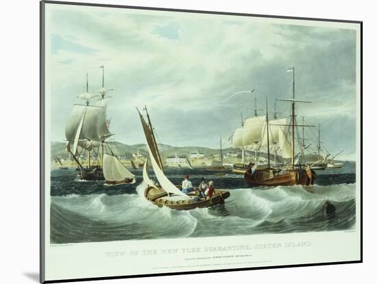 View of New York Quarantine, Staten Island, 1833-John Bachman-Mounted Giclee Print