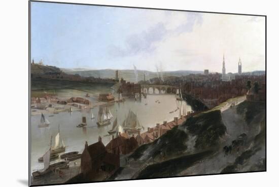 View of Newcastle Upon Tyne, Taken from a Windmill to the East of St. Ann'S, C.1802-03-William Daniell-Mounted Giclee Print