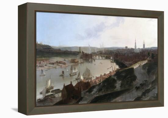 View of Newcastle Upon Tyne, Taken from a Windmill to the East of St. Ann'S, C.1802-03-William Daniell-Framed Premier Image Canvas