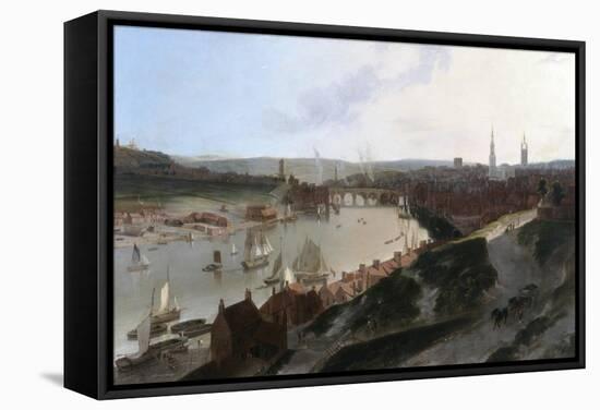 View of Newcastle Upon Tyne, Taken from a Windmill to the East of St. Ann'S, C.1802-03-William Daniell-Framed Premier Image Canvas