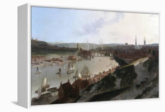 View of Newcastle Upon Tyne, Taken from a Windmill to the East of St. Ann'S, C.1802-03-William Daniell-Framed Premier Image Canvas