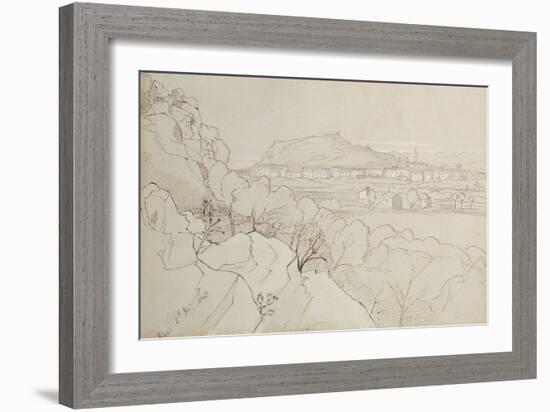 View of Nice, 1848-Edward Lear-Framed Giclee Print