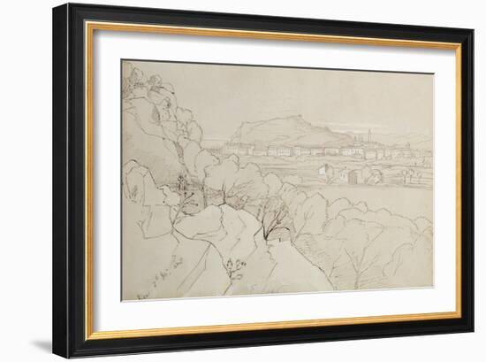 View of Nice, 1848-Edward Lear-Framed Giclee Print