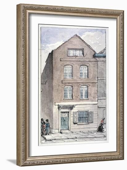View of No 7 Blackhorse Alley, Fleet Street, City of London, 1850-James Findlay-Framed Giclee Print