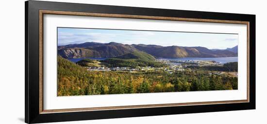 View of Norris Point, Near Gros Morne National Park, Newfoundland & Labrador, Canada-null-Framed Photographic Print