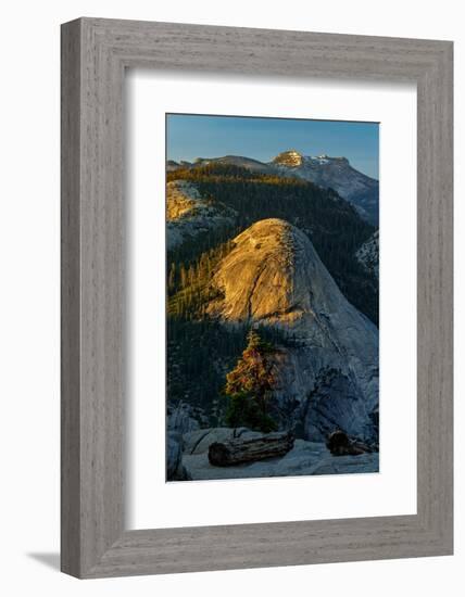 View of North Dome from Glacier Point at sunset, Yosemite National Park, California-Adam Jones-Framed Photographic Print