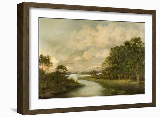 View of North Tyne River-R. Rowell-Framed Giclee Print