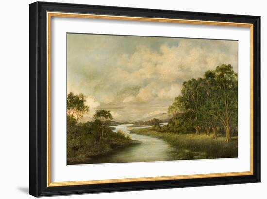 View of North Tyne River-R. Rowell-Framed Giclee Print