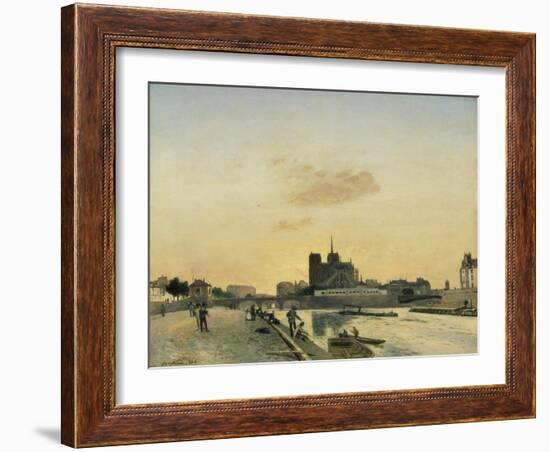 View of Notre Dame, Paris, 1864-Johan-Barthold Jongkind-Framed Giclee Print