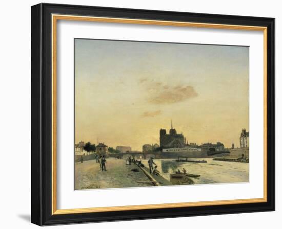 View of Notre Dame, Paris, 1864-Johan-Barthold Jongkind-Framed Giclee Print