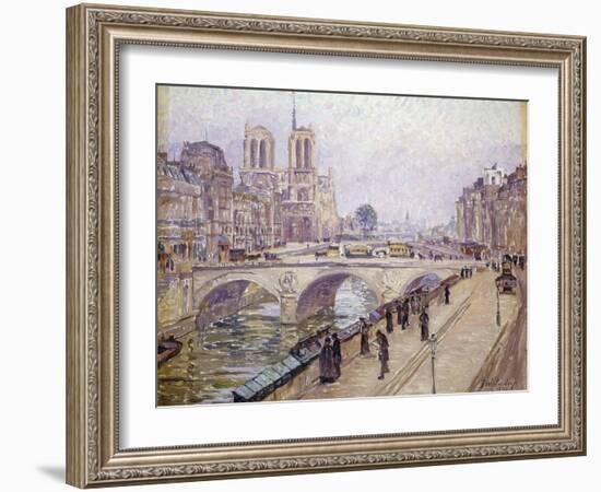 View of Notre Dame, Paris-Fritz Westendorp-Framed Giclee Print