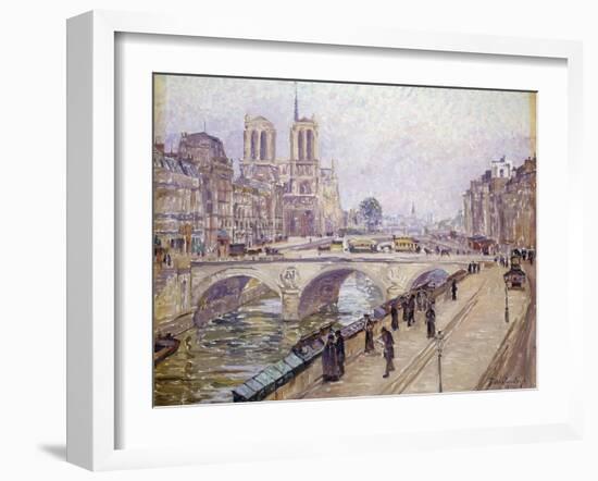 View of Notre Dame, Paris-Fritz Westendorp-Framed Giclee Print