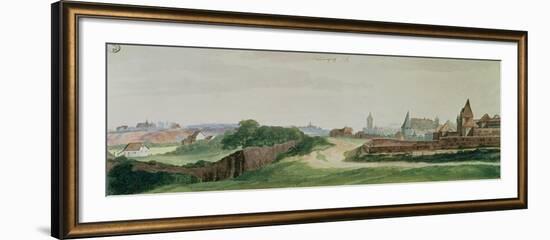 View of Nuremberg, 1496-97-Albrecht Dürer-Framed Giclee Print