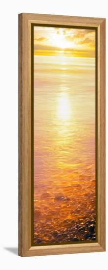 View of Ocean During Sunset, Calumet Park Beach, La Jolla, San Diego, California, Usa-null-Framed Stretched Canvas