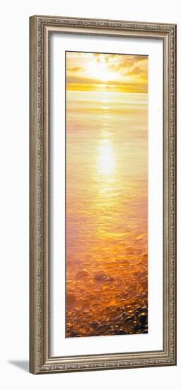 View of Ocean During Sunset, Calumet Park Beach, La Jolla, San Diego, California, Usa-null-Framed Photographic Print