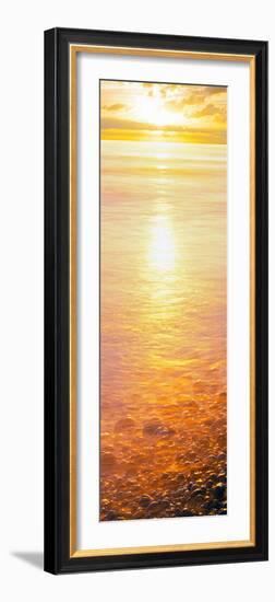 View of Ocean During Sunset, Calumet Park Beach, La Jolla, San Diego, California, Usa-null-Framed Photographic Print