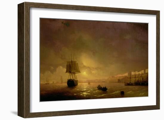 View of Odessa by Moonlight, 1846-Ivan Konstantinovich Aivazovsky-Framed Giclee Print