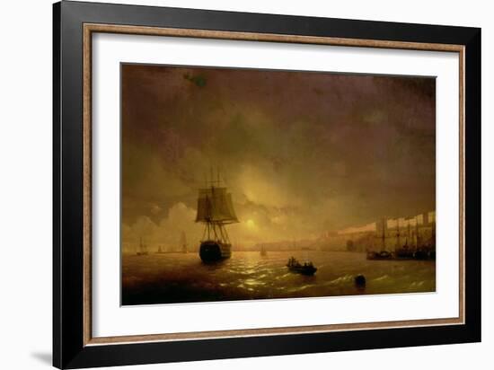 View of Odessa by Moonlight, 1846-Ivan Konstantinovich Aivazovsky-Framed Giclee Print