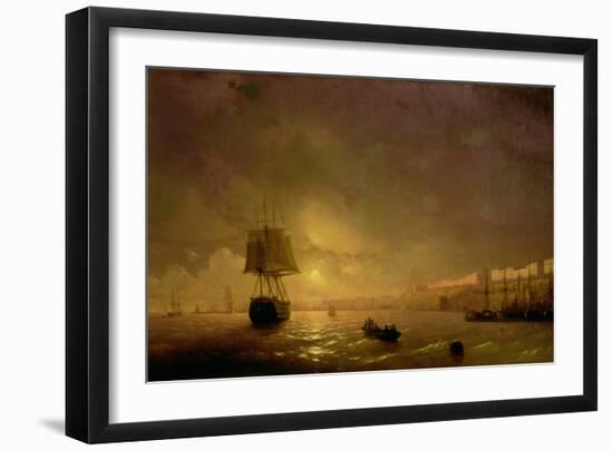 View of Odessa by Moonlight, 1846-Ivan Konstantinovich Aivazovsky-Framed Giclee Print