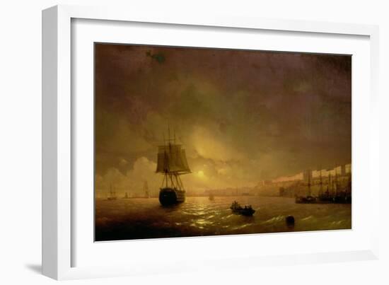 View of Odessa by Moonlight, 1846-Ivan Konstantinovich Aivazovsky-Framed Giclee Print