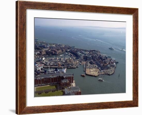 View of Old Portsmouth from Spinnaker Tower, Portsmouth, Hampshire, England, United Kingdom, Europe-Ethel Davies-Framed Photographic Print