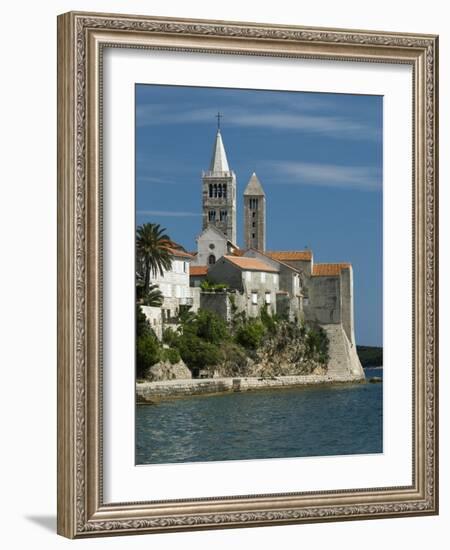 View of Old Town and Campaniles, Rab Town, Rab Island, Kvarner Gulf, Croatia, Adriatic, Europe-Stuart Black-Framed Photographic Print