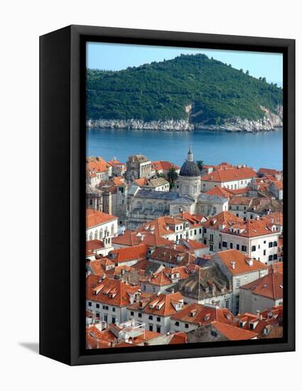 View of Old Town from City Wall, Dubrovnik, Croatia-Lisa S. Engelbrecht-Framed Premier Image Canvas