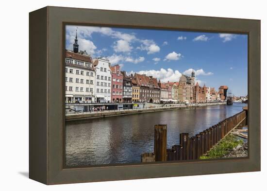 View of Old Town Gdansk from the Vistula River, Gdansk, Poland, Europe-Michael Nolan-Framed Premier Image Canvas