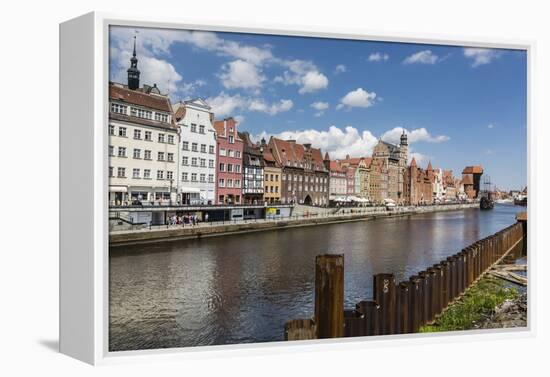 View of Old Town Gdansk from the Vistula River, Gdansk, Poland, Europe-Michael Nolan-Framed Premier Image Canvas