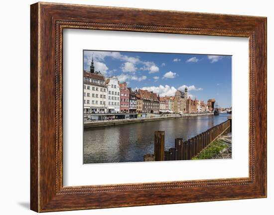 View of Old Town Gdansk from the Vistula River, Gdansk, Poland, Europe-Michael Nolan-Framed Photographic Print