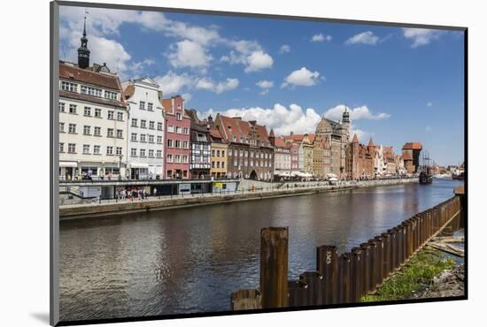 View of Old Town Gdansk from the Vistula River, Gdansk, Poland, Europe-Michael Nolan-Mounted Photographic Print