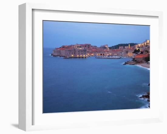 View of Old Town in the Early Morning, Dubrovnik, Croatia, Europe-Martin Child-Framed Photographic Print