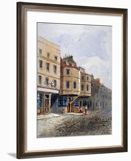 View of Oliver Cromwell's House, Clements Lane, Westminster, London, C1840-Frederick Nash-Framed Giclee Print