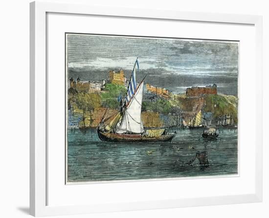View of Oporto, Portugal, C1880-Swain-Framed Giclee Print