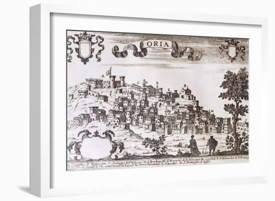 View of Oria, from the Kingdom of Naples in Perspective-Giovan Battista Pacichelli-Framed Giclee Print