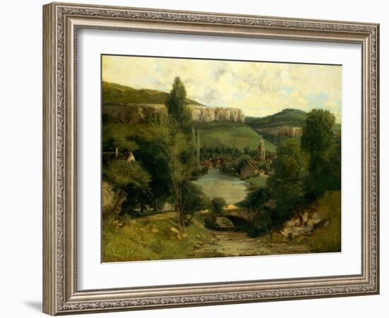 View of Ornans, c.1850-Gustave Courbet-Framed Giclee Print