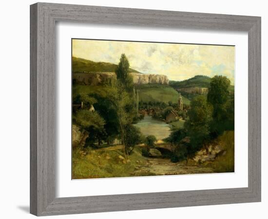 View of Ornans, c.1850-Gustave Courbet-Framed Giclee Print