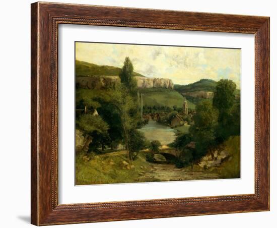 View of Ornans, c.1850-Gustave Courbet-Framed Giclee Print