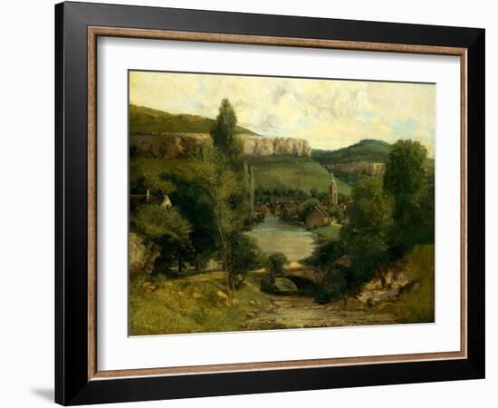 View of Ornans, c.1850-Gustave Courbet-Framed Giclee Print