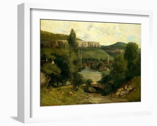 View of Ornans, c.1850-Gustave Courbet-Framed Giclee Print