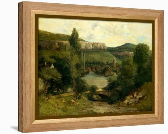 View of Ornans, c.1850-Gustave Courbet-Framed Premier Image Canvas